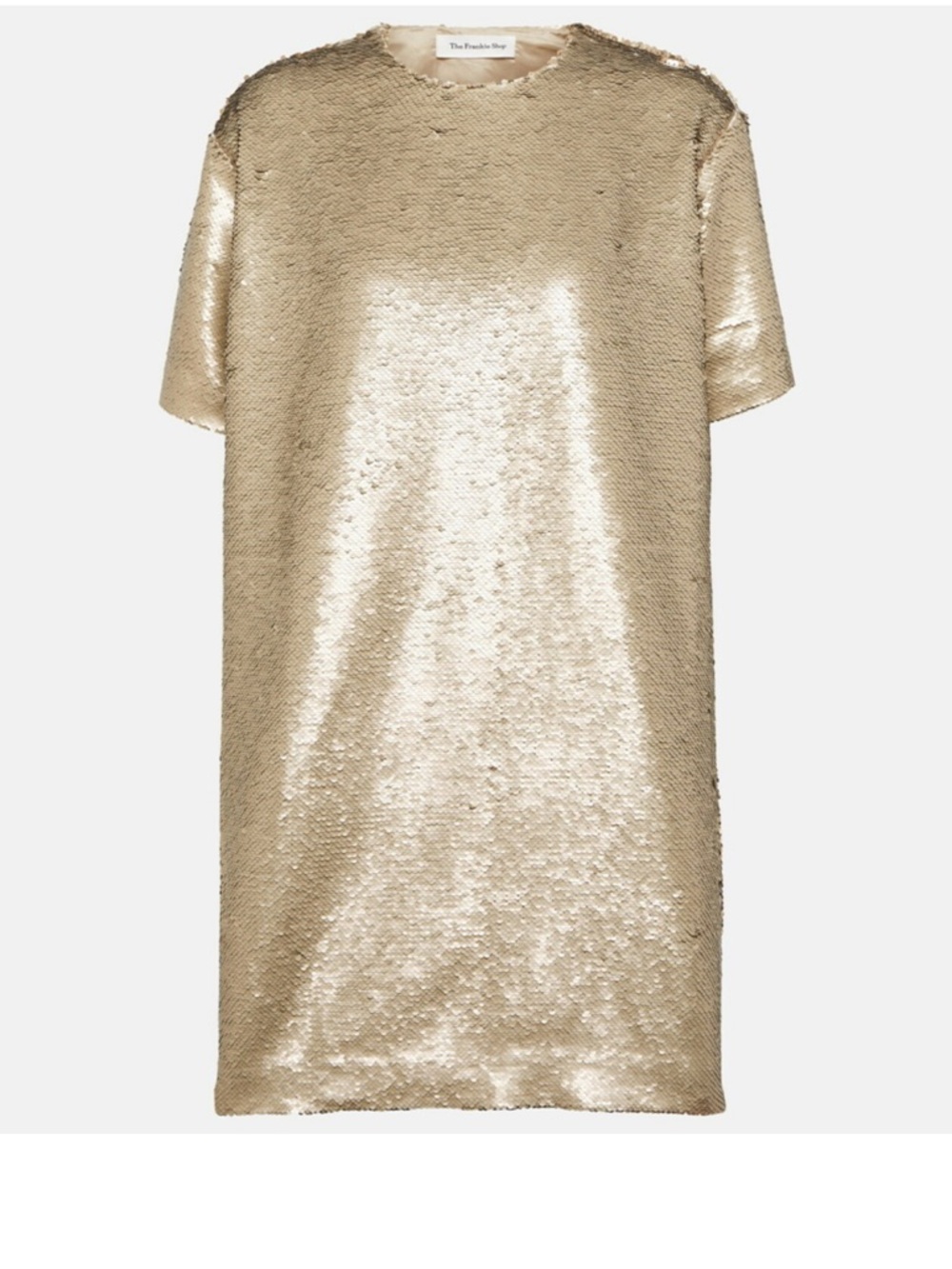The Frankie Shop Gold Sequin Mini Dress